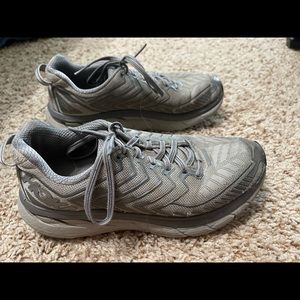 Gray HOKAs - outdoor voices edition